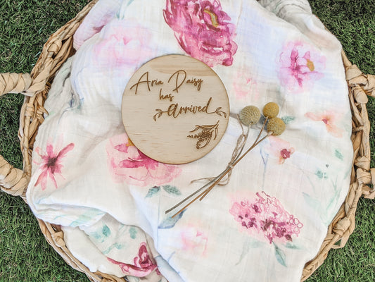 Personalised Birth Announcement Plaque
