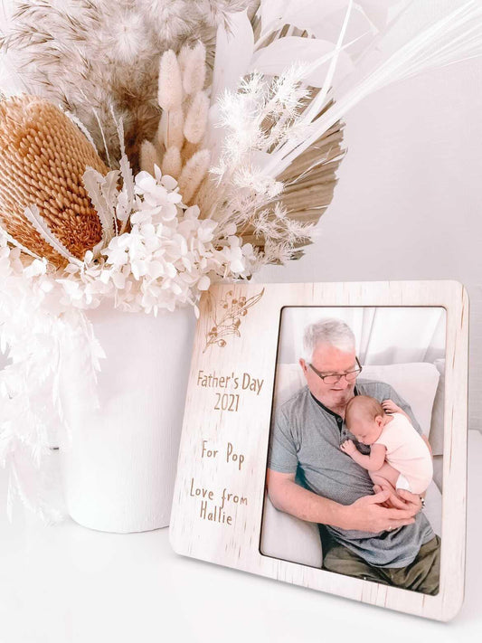 Father's Day Frame - Leaf Design