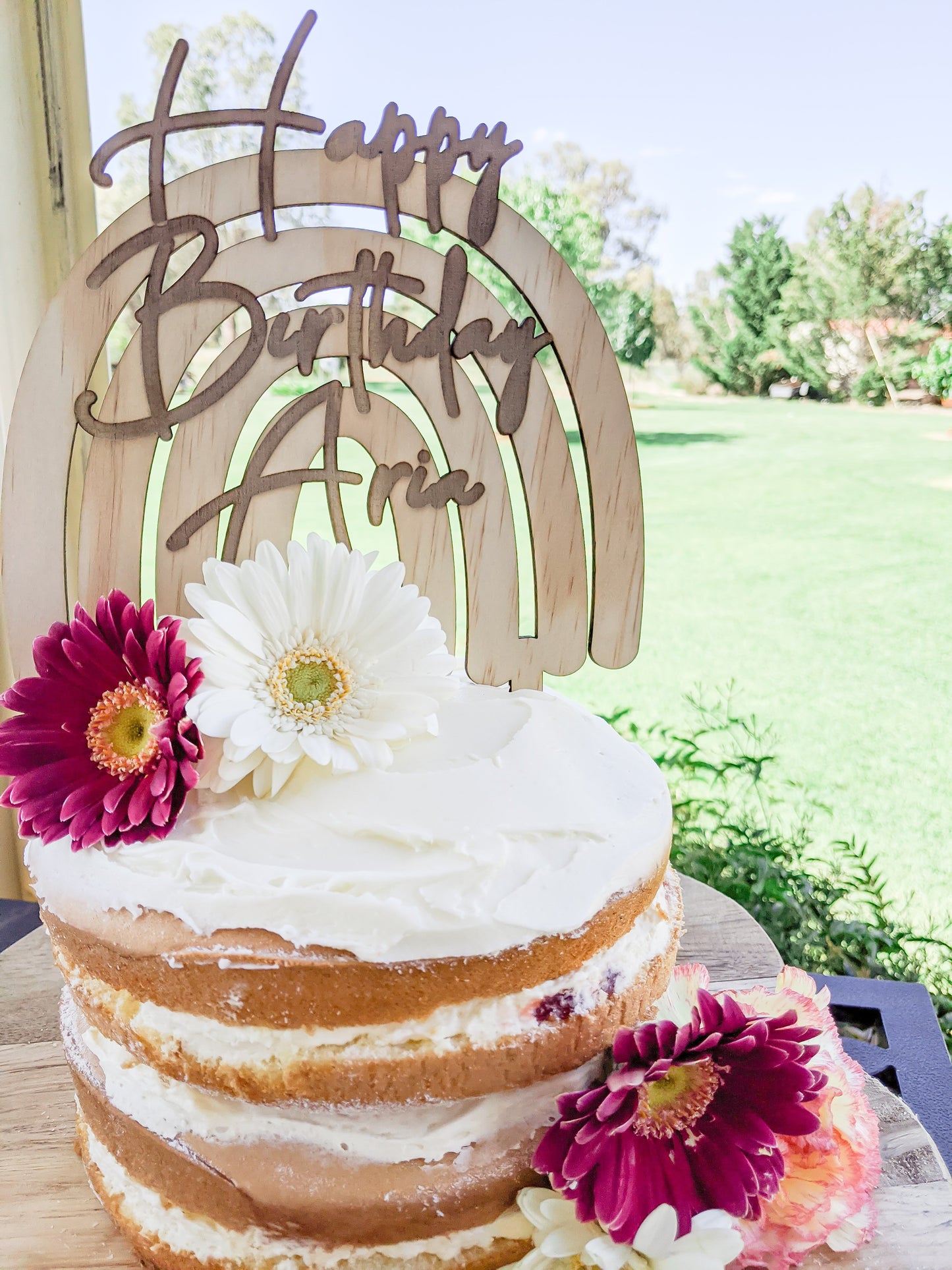 Rainbow Cake Topper