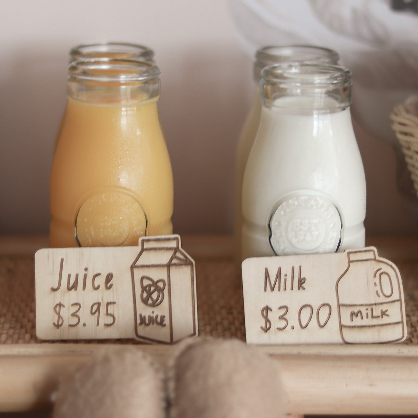 Wattle Money and Café Tag Set